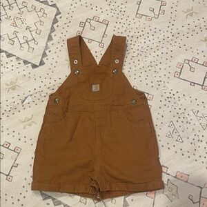 Carhartt Tan Overalls with Front Pockets for Toddler!
